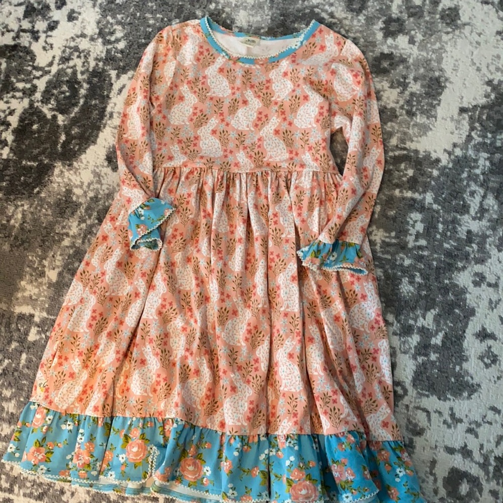 Wildflowers Bunny Dress Sz 12 like new!